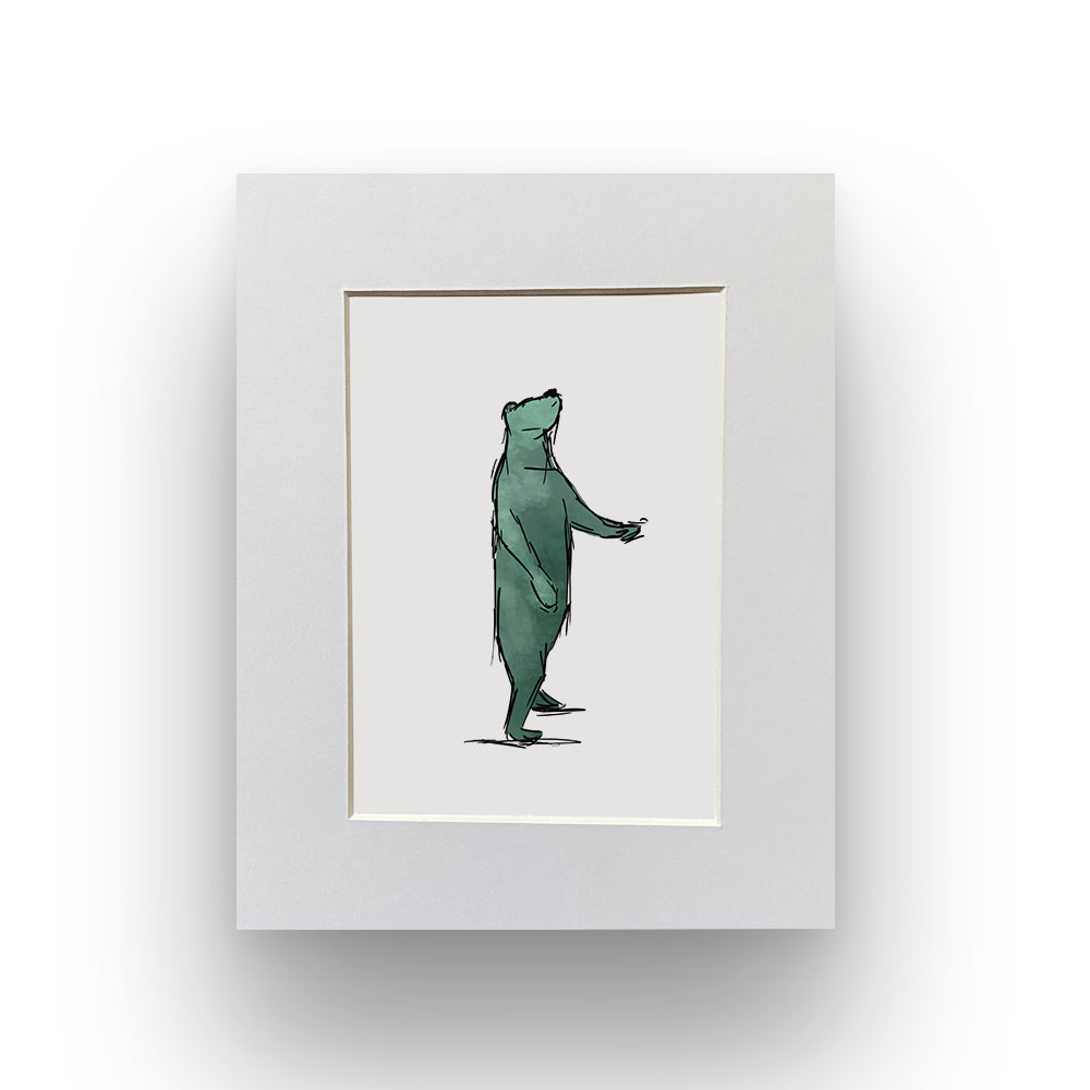 Begging Bear Print