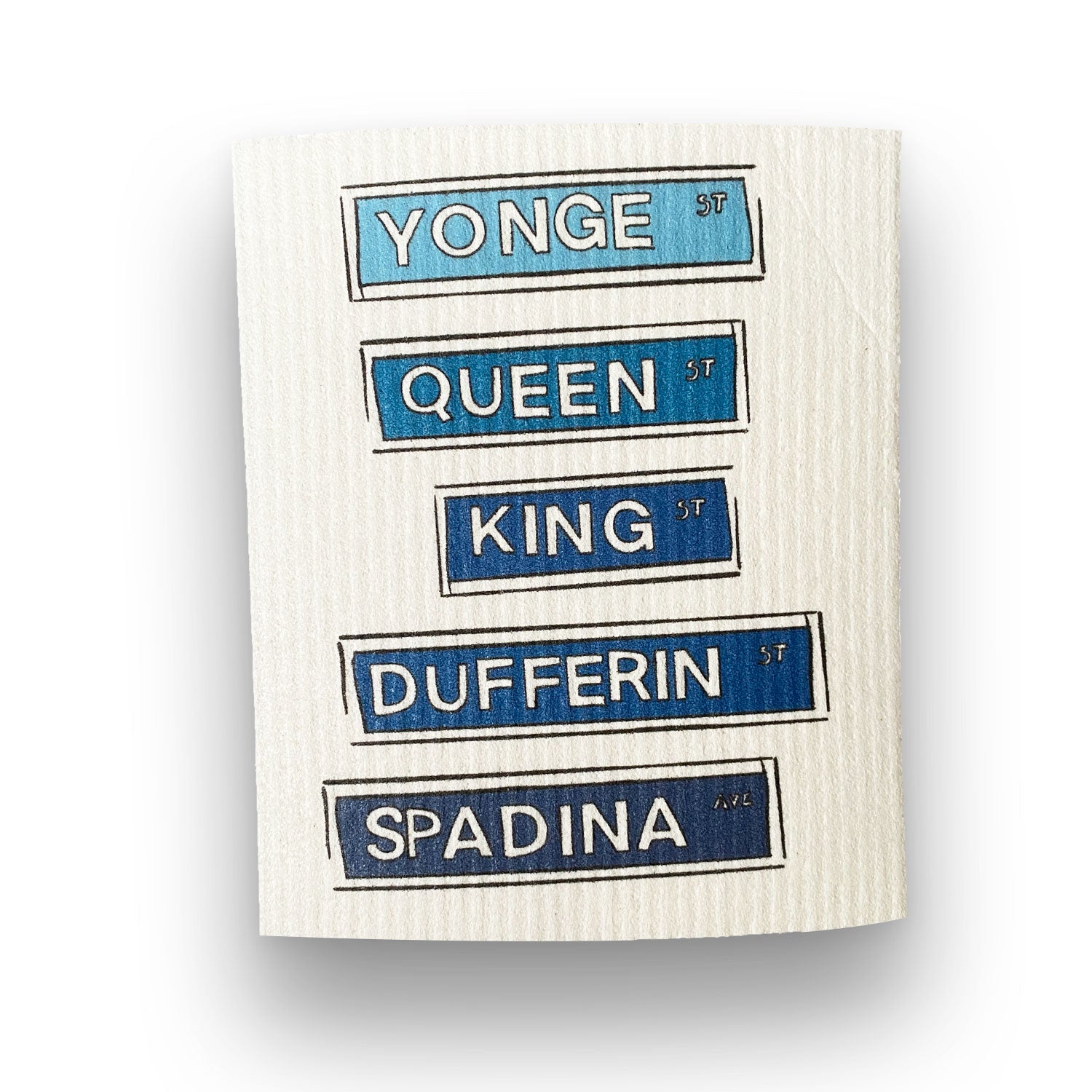 Toronto Streets Reusable Dish Cloth