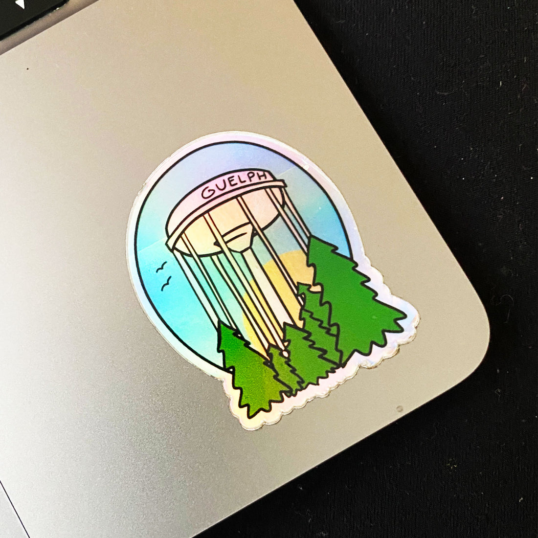 Guelph Water Tower Holographic Sticker